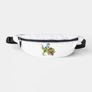 Unicorn Riding Dinosaur Kids Boys Girls Cowboy T-R Fanny Pack