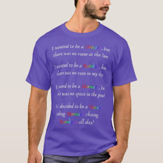 Unicorn Riding Mermaid Chasing Rainbows All Day T-Shirt