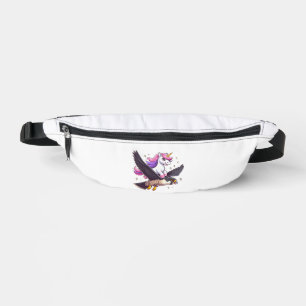 Unicorn Riding Peregrine Falcon Boy Girls Men Wome Fanny Pack
