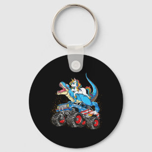 Unicorn Riding T Rex Monster Truck Boys Girls Unic Keychain
