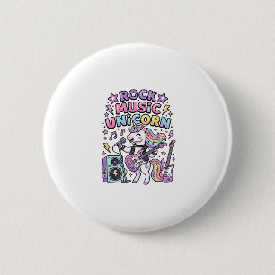 Unicorn Rock Music Unicorn Charming Marketplace Ar 2 Inch Round Button