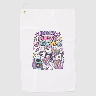 Unicorn Rock Music Unicorn Charming Marketplace Ar Golf Towel