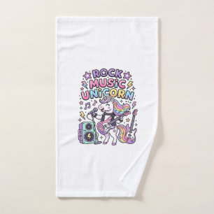 Unicorn Rock Music Unicorn Charming Marketplace Ar Hand Towel