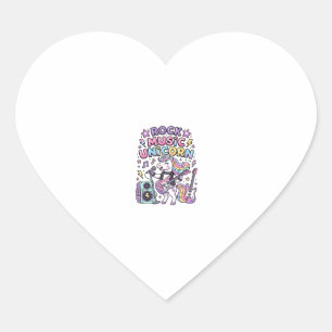 Unicorn Rock Music Unicorn Charming Marketplace Ar Heart Sticker