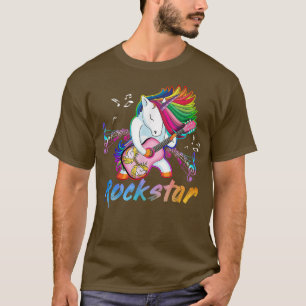 Unicorn Rock star Guitar Rockin' music singer  T-Shirt