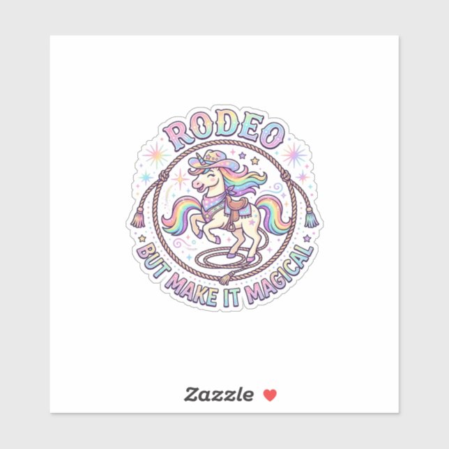 Unicorn Rodeo but Make It Magical Funny Cute Gift  (Sheet)
