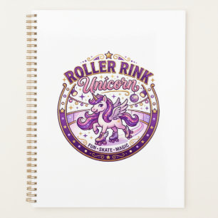 Unicorn Roller Rink Unicorn POD Ready Merch Design Planner
