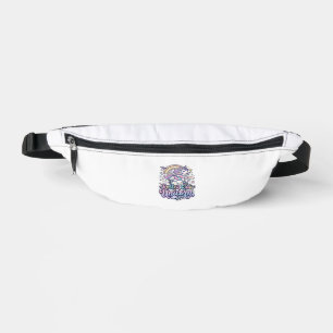 Unicorn Roller Rink Unicorn Premium Vector Sticker Fanny Pack