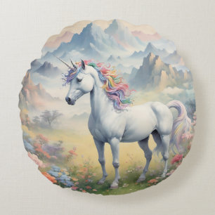 Unicorn Round Pillow