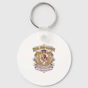 Unicorn Royal Horn Academy Stylish Zazzle Design_1 Keychain