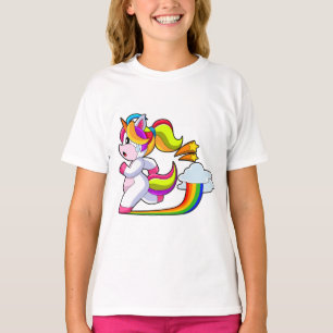 Unicorn Runner Running Sports T-Shirt