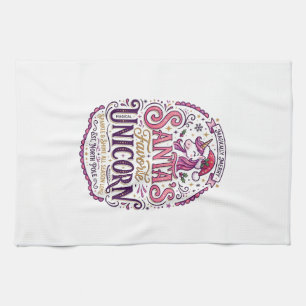 Unicorn Santa's Favourite Unicorn Kitchen Towel