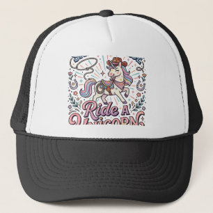 Unicorn Save a Horse Ride a Unicorn Print Ready Ap Trucker Hat