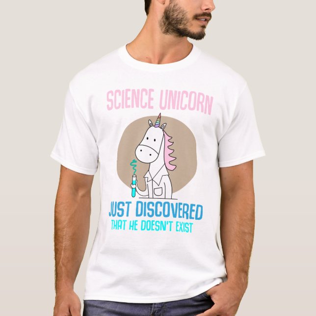 Unicorn science reality Kawaii Gift T-Shirt (Front)