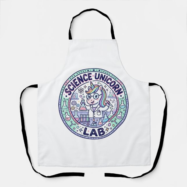 Unicorn Science Unicorn Lab POD Ready Apparel Grap Apron (Front)