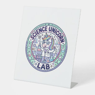 Unicorn Science Unicorn Lab POD Ready Apparel Grap Pedestal Sign