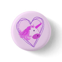 Unicorn Scribble Heart Valentine