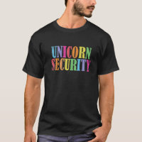 Unicorn Security Halloween Dad Mom Daughter Outfit