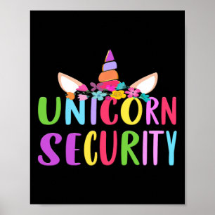 Unicorn Security Halloween Fall Costume Adults Ki Poster