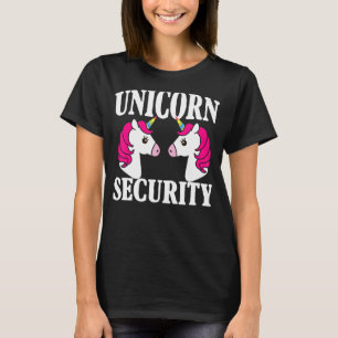 Unicorn Security Squad  Girl  Dad Mom Birthday T-Shirt