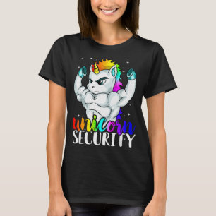 Unicorn Security Squad Muscle Tee Funny Dad Brothe