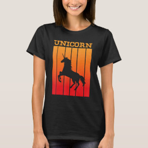 Unicorn Shadow Silhouette At Sunset T-Shirt