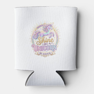 Unicorn Shine Like a Unicorn POD Ready Marketplace Can Cooler