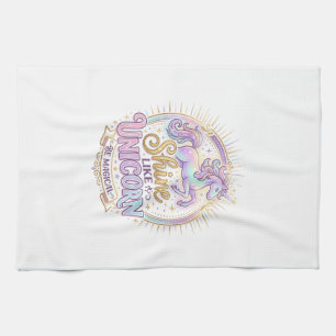 Unicorn Shine Like a Unicorn POD Ready Marketplace Kitchen Towel