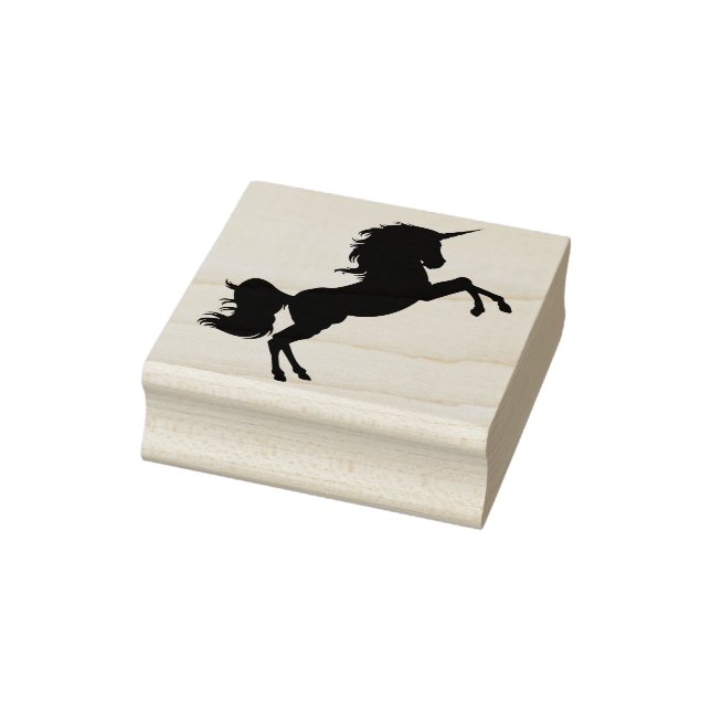 unicorn silhouette art stamp (Stamp)