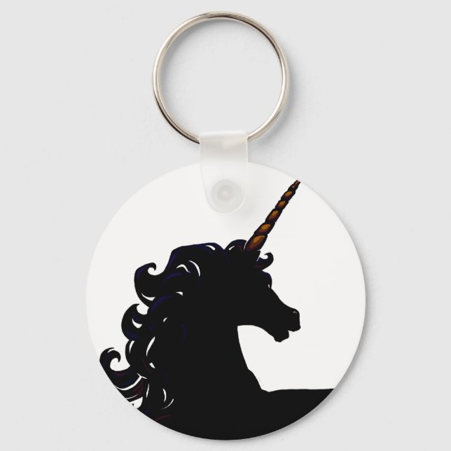 Unicorn Silhouette Keychain (Front)