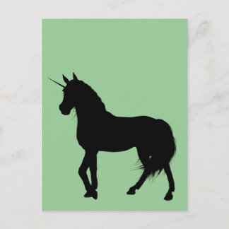 Unicorn Silhouette Postcard