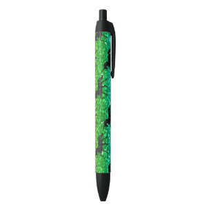 Unicorn Silhoutte Rainbow Glitter LGBTQ Pride Black Ink Pen