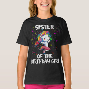 Unicorn Sister Of The Birthday Girl T-Shirt
