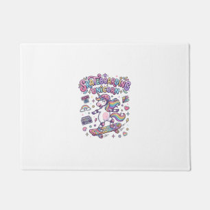 Unicorn Skateboarding Unicorn Bold Typography Shir Doormat