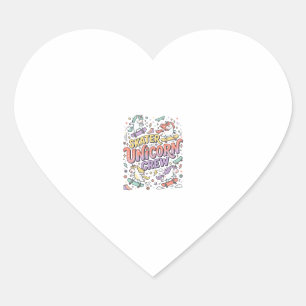 Unicorn Skater Unicorn Crew Whimsical Zazzle Desig Heart Sticker