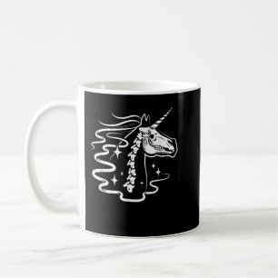 Unicorn Skeleton Magical Ghost Animal Skull Macabr Coffee Mug