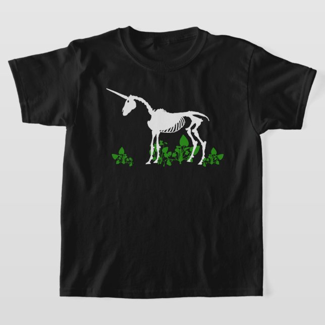 Unicorn Skeleton T-Shirt (Laydown)