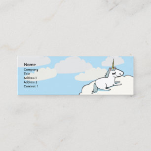 Unicorn - Skinny Mini Business Card