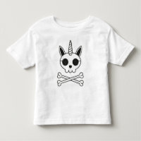 Unicorn Skull and Crossbones