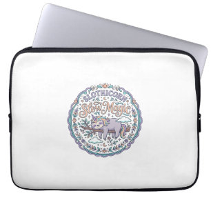 Unicorn Slothicorn Slow Magic Whimsical T-Shirt De Laptop Sleeve