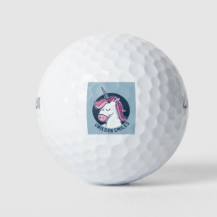 Unicorn Smiles Golf Balls