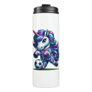 Unicorn Soccer Team Player Tank Top Thermal Tumbler