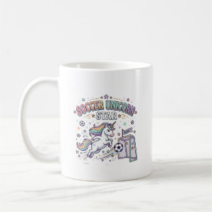 Unicorn Soccer Unicorn Star Funny Vector Design_1 Coffee Mug
