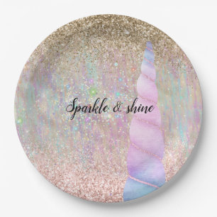 Unicorn Sparkle Paper Plate