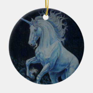 Unicorn Splash Ceramic Ornament