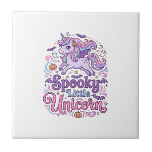 Unicorn Spooky Little Unicorn Retro Style Shirt Gr Tile
