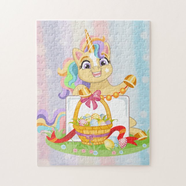 Unicorn spring magical unicorns summer vacation jigsaw puzzle (Vertical)