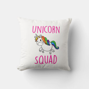 Unicorn Squad Cute Funny Unicorn Party Shirt T-Shi Throw Pillow