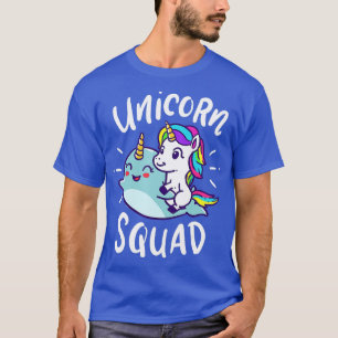 Unicorn Squad Narwhal Funny Cute Birthday Party Pr T-Shirt