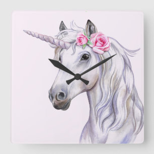 Unicorn Square Wall Clock